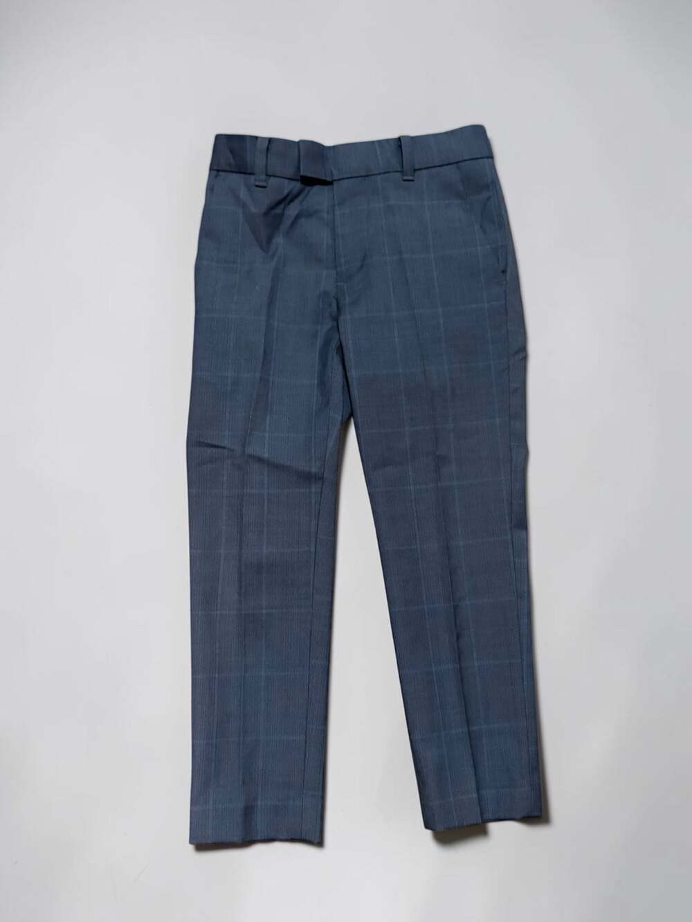 Class Club Stretch Modern Fit Blue Windowpane Dress Pants Size 5